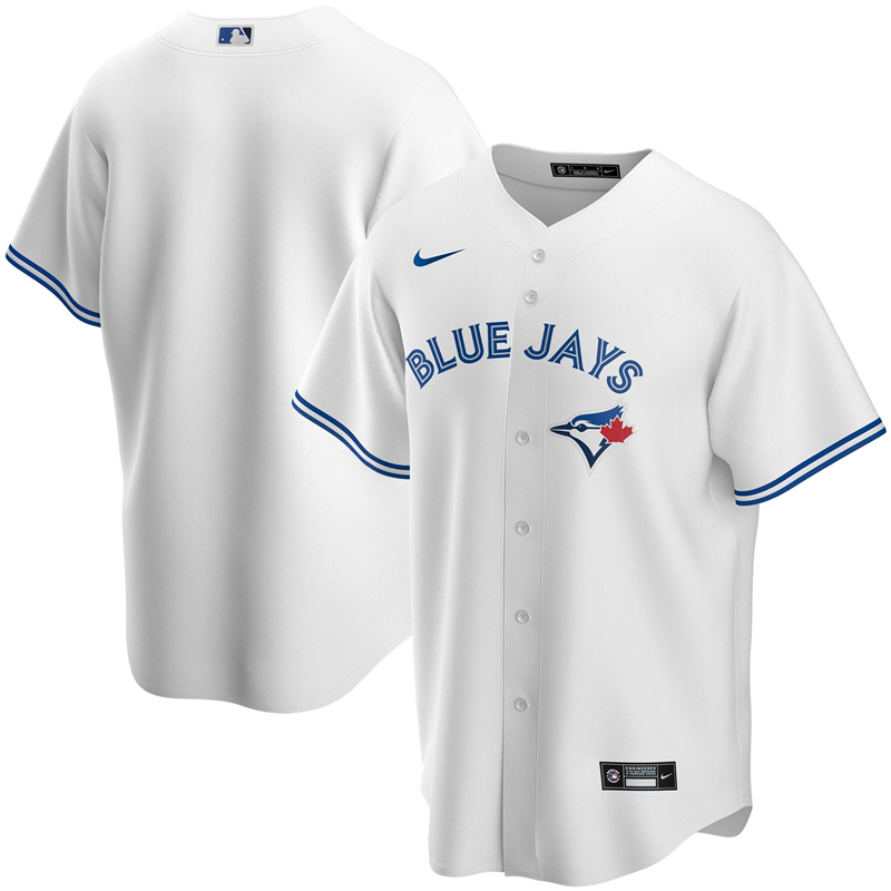 MLB Men Toronto Blue Jays Nike White Home 2020 Replica Team Jersey ->toronto blue jays->MLB Jersey
